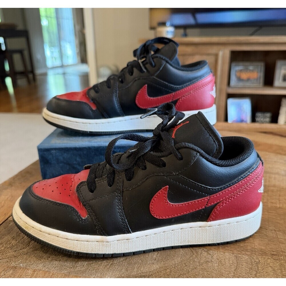 Size GS 4.5Y - Air Jordan 1 Low Reverse Bred Youth 553560 606